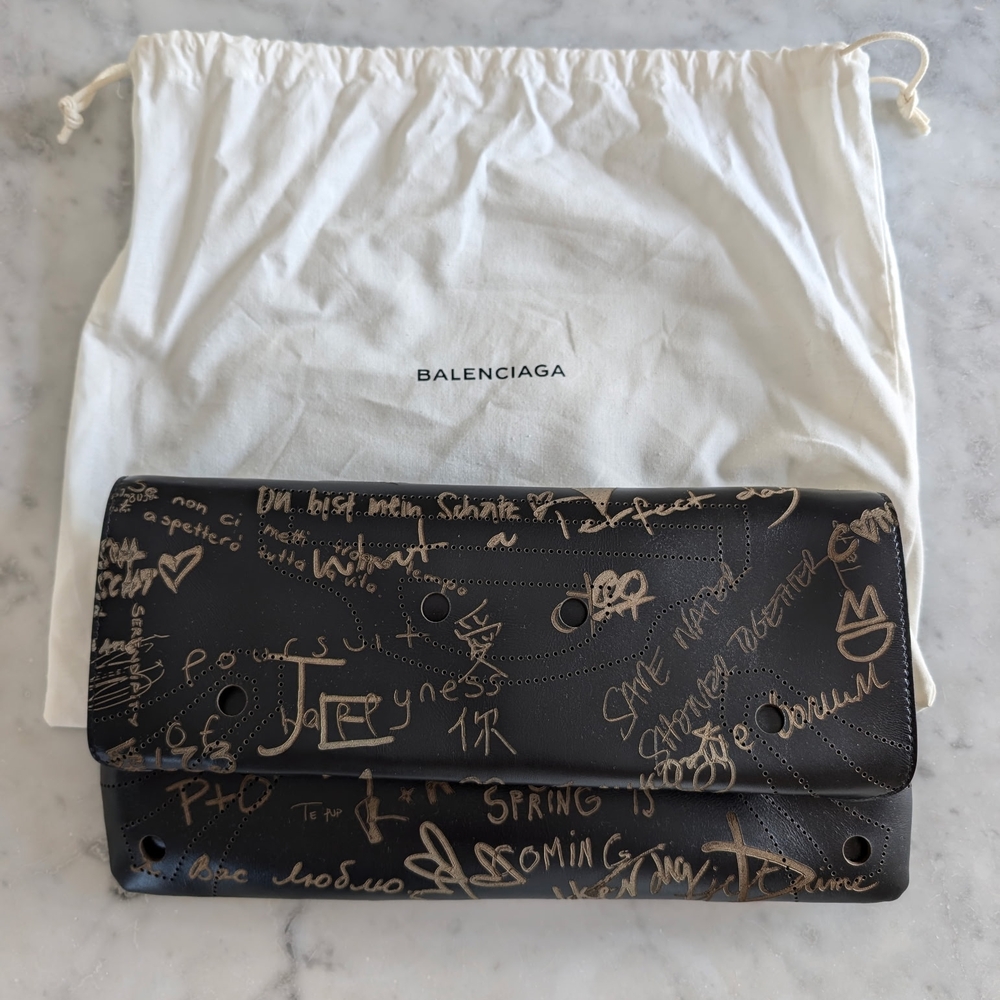 Balenciaga Black and Brown Clutch - Picture 2 of 3